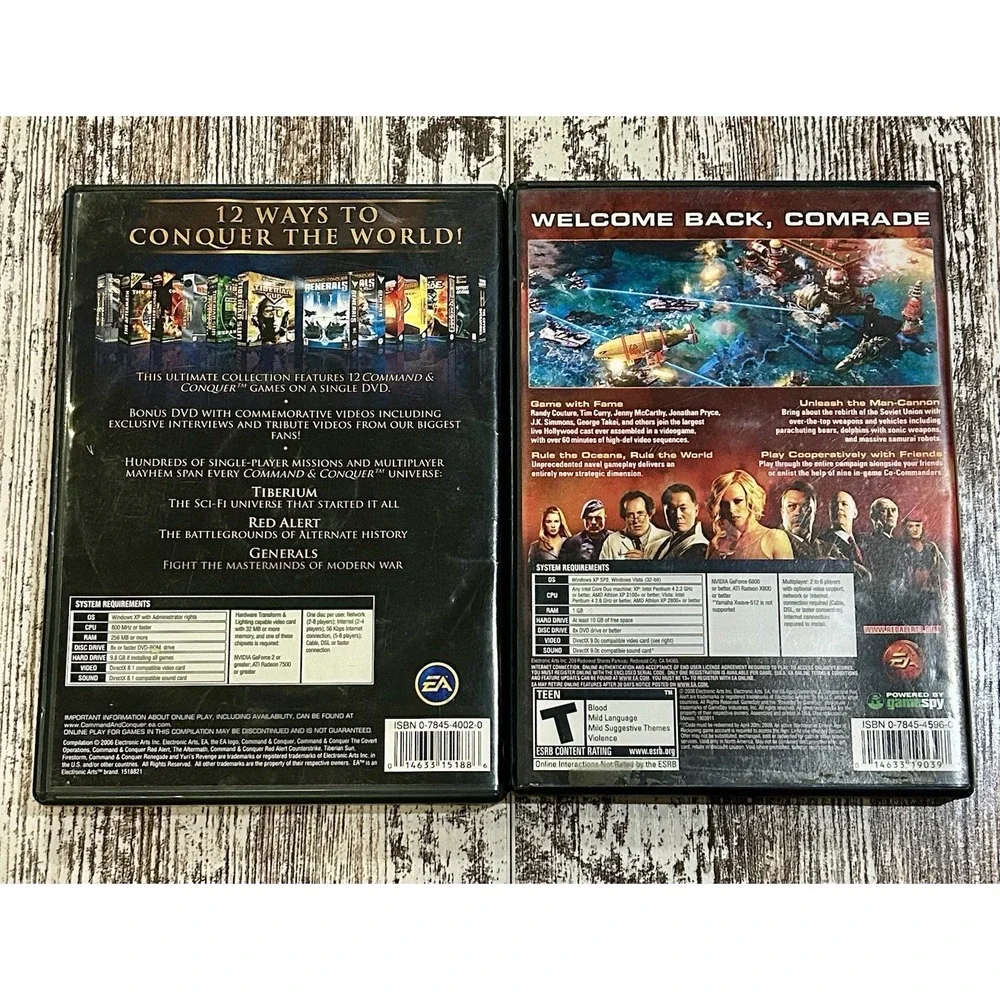 COMPLETE Command & Conquer: The First Decade (2006) & Red Alert 3 (2008) PC Game